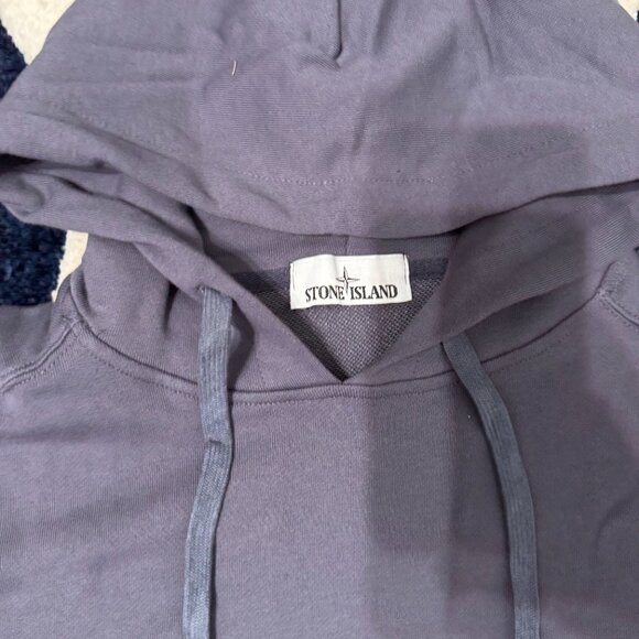 Stone Island Blue Patch Hoodie Size Large - Picture 2 of 4